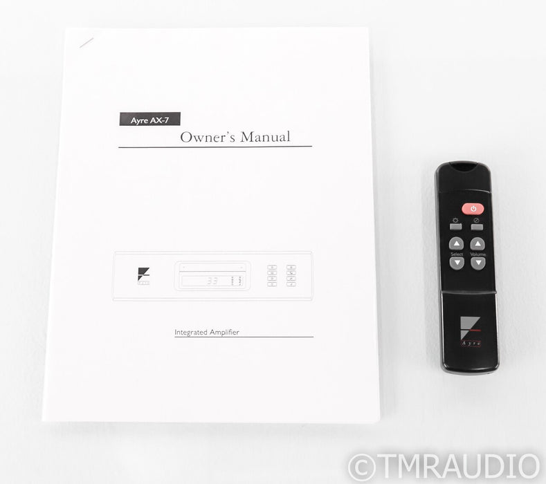 Ayre AX-7e Stereo Integrated Amplifier; AX7e; Remote