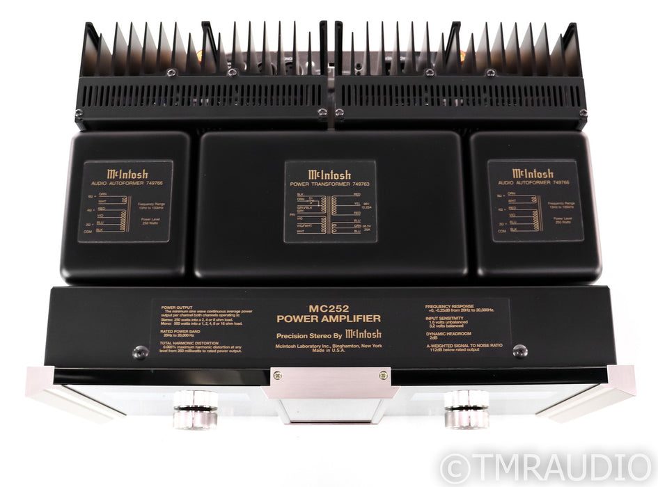 McIntosh MC252 Stereo Power Amplifier; MC-252