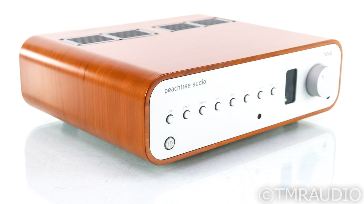 Peachtree Nova Stereo Tube Hybrid Integrated Amplifier; Cherry; DAC; USB; Remote