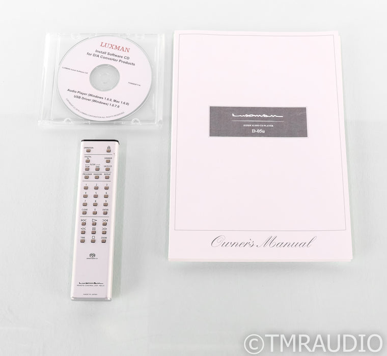 Luxman D-05u SACD / CD Player; D05u; Silver; Remote