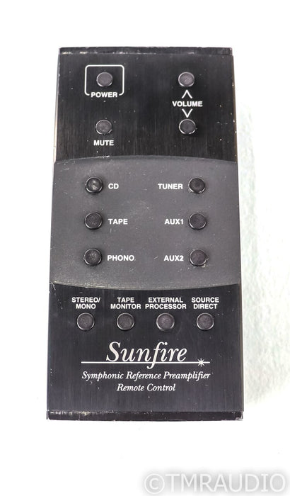 Sunfire Symphonic Reference Preamplifier; MM/MC Phono; Bob Carver; Remote