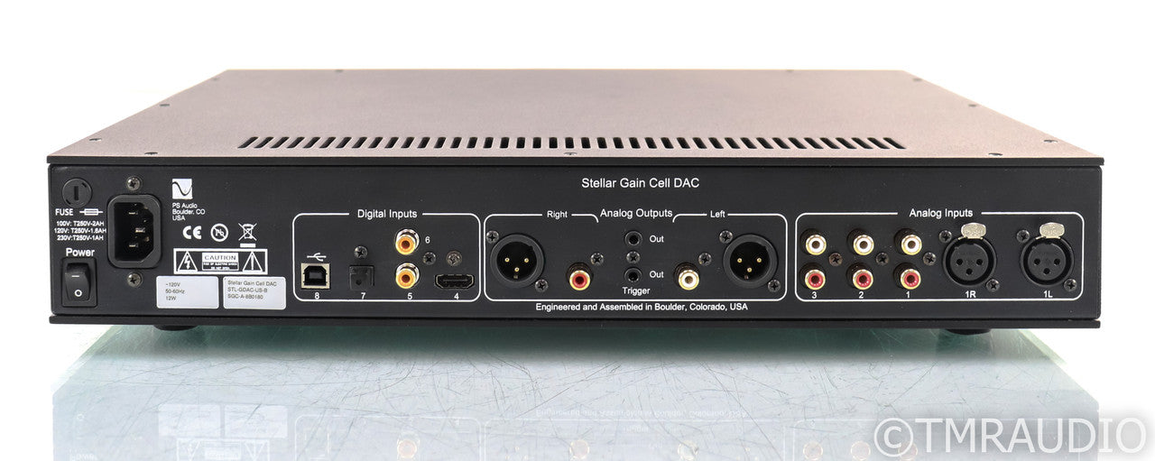 PS Audio  Stellar Gain Cell DAC / Preamplifier; D/A Converter; Black; Remote (Used)