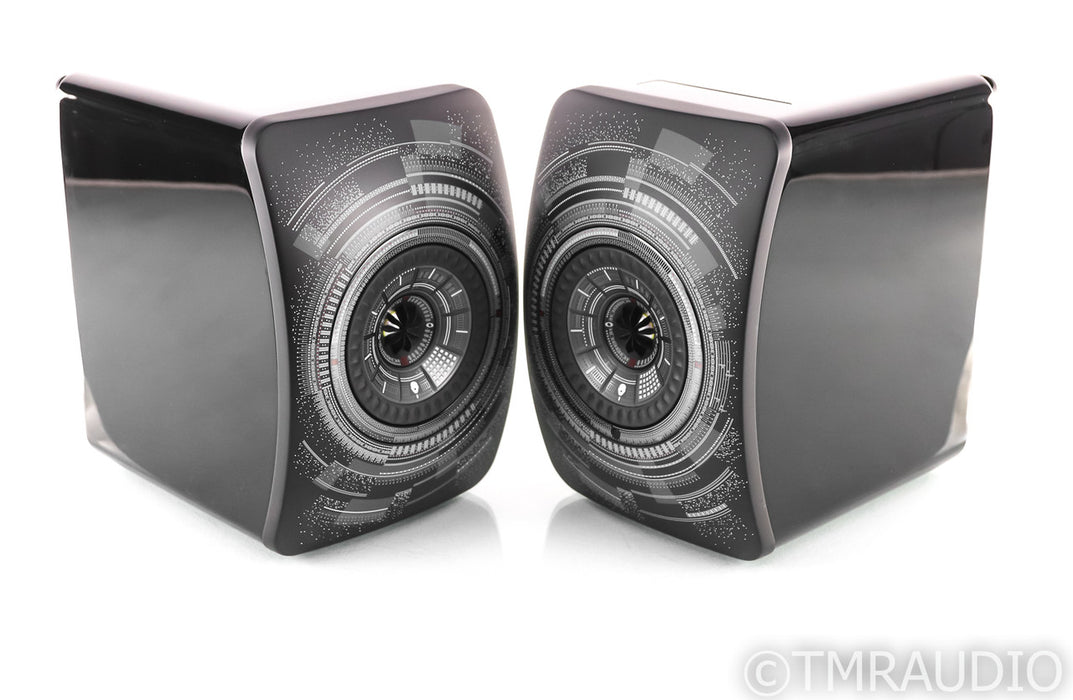 KEF LS50W Nocturne Wireless Bookshelf Speakers; Pair; Marcel Wanders Edition