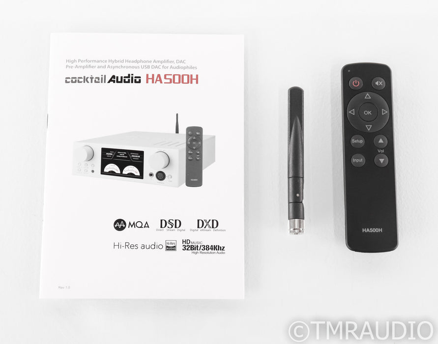 Cocktail Audio HA500H Tube Hybrid DAC / Headphone Amplifier; D/A Converter; USB