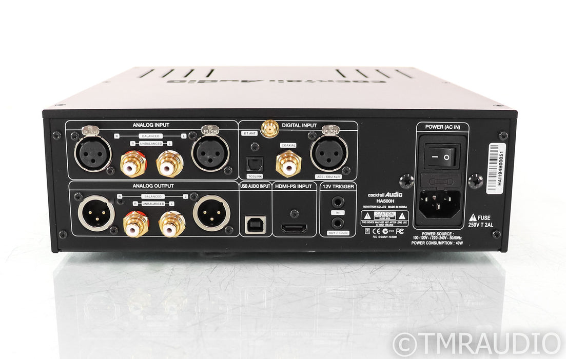 Cocktail Audio HA500H Tube Hybrid DAC / Headphone Amplifier; D/A Converter; USB