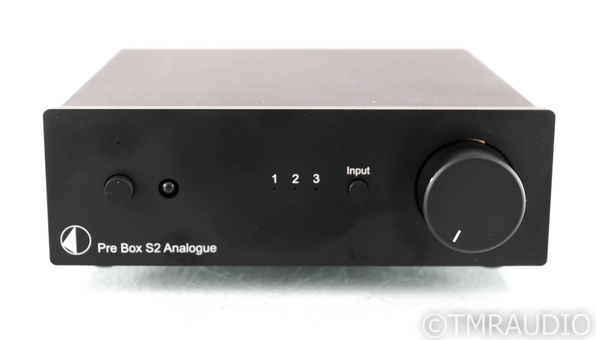 Pro-Ject S2 Analogue Stereo Preamplifier; Black; Remote