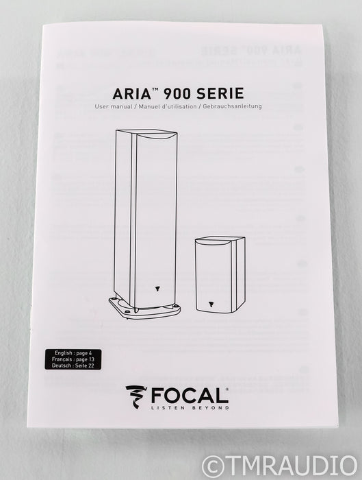 Focal Aria 906 Bookshelf Speakers; Walnut Pair