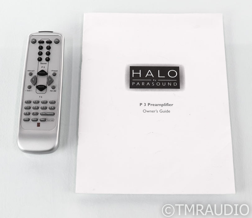Parasound Halo P3 Stereo Preamplifier; P-3; MM Phono; Silver; Remote