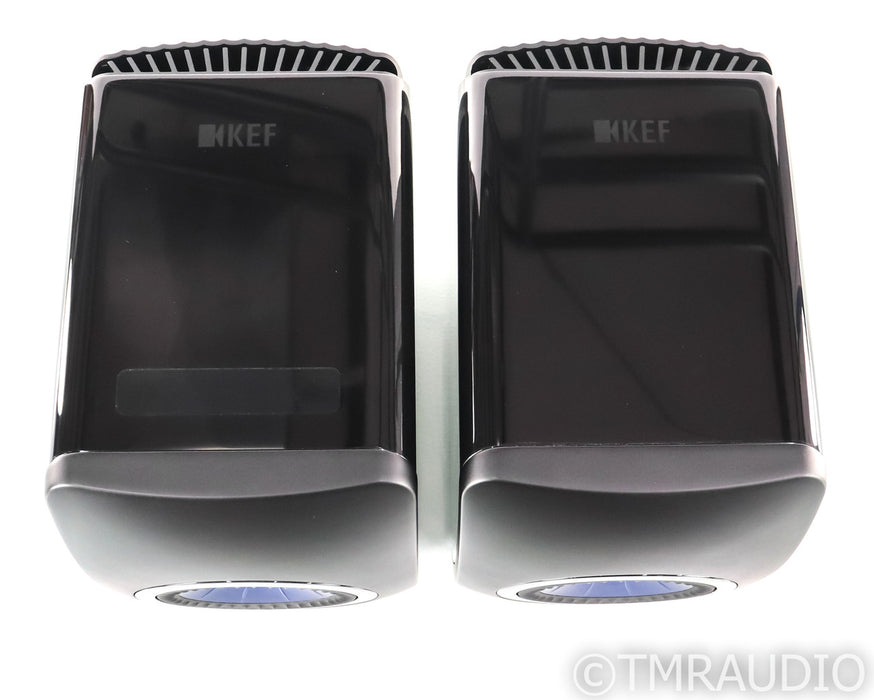KEF LS50 Wireless Bookshelf Speakers; LS-50 W; Gloss Black Pair; Remote