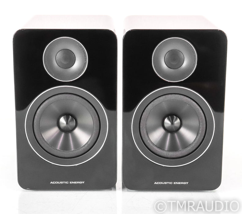 Acoustic Energy AE-1 Active Powered Bookshelf Speakers; Piano Black Pair; AE1