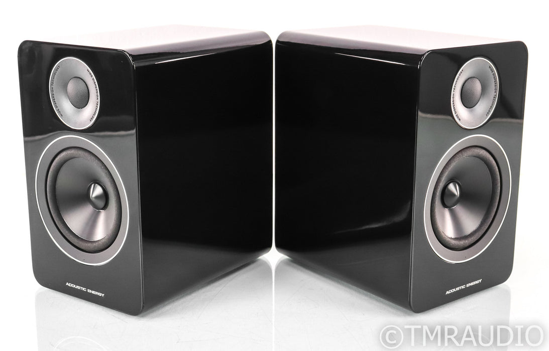Acoustic Energy AE-1 Active Powered Bookshelf Speakers; Piano Black Pair; AE1