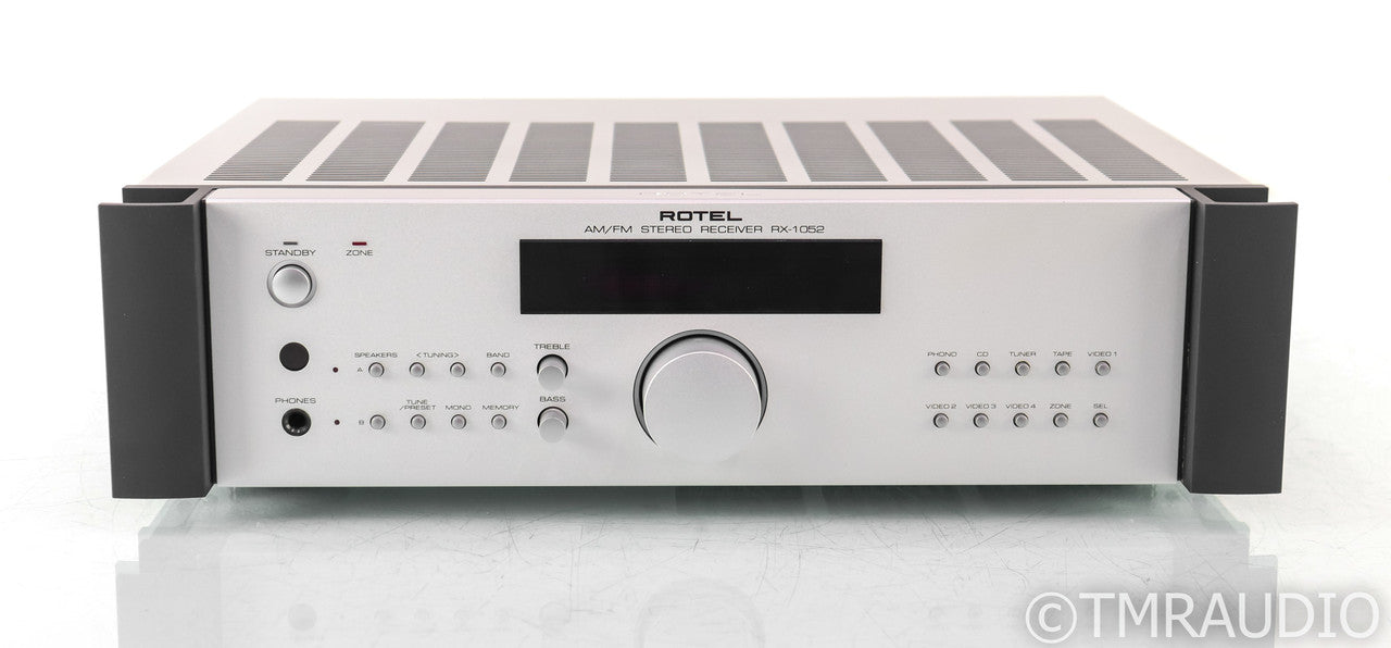 Rotel RX-1052 Stereo Home Theater Receiver; RX1052; Silver; Remote; MM Phono