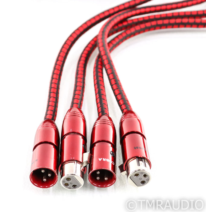 AudioQuest King Cobra XLR Cables; 36ft Pair Balanced Interconnects
