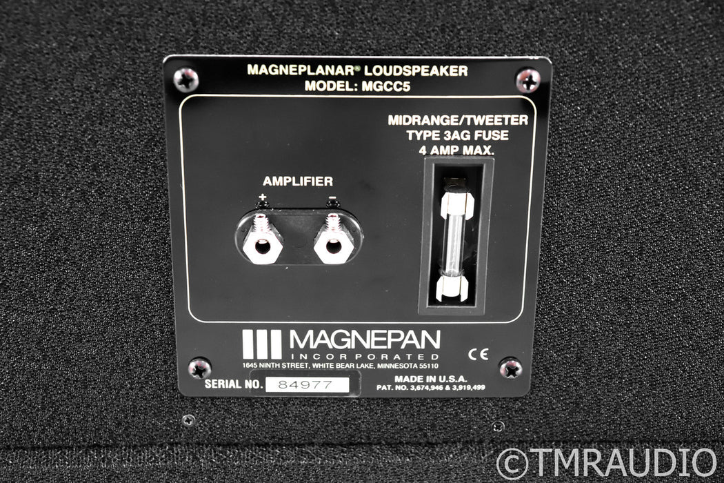 Magnepan MGCC5 Planar Magnetic Center Channel Speaker; MG-CC5; Black