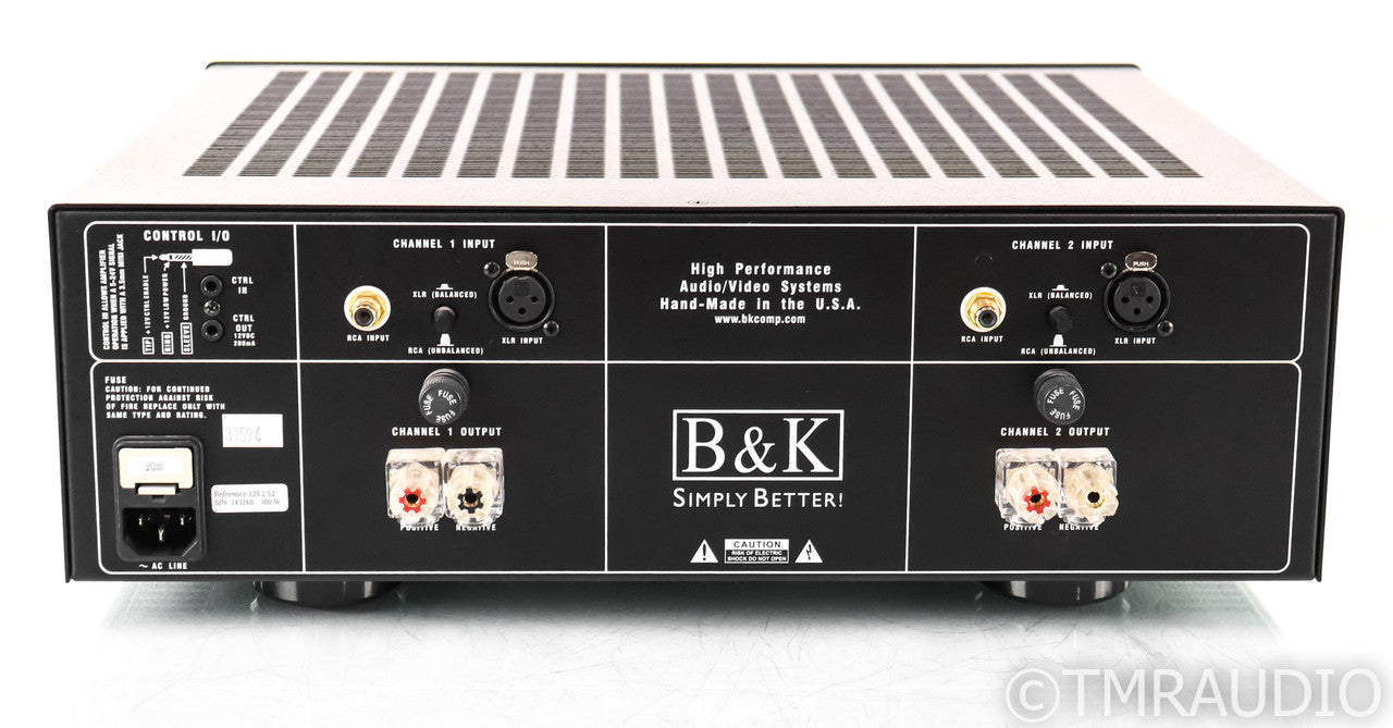 B&K Reference 125.2 S2 Stereo Power Amplifier; Black