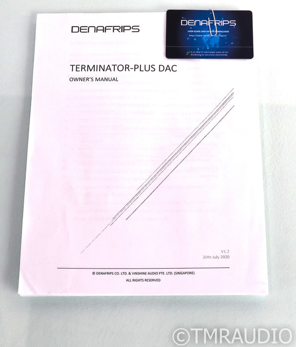 Denafrips Terminator Plus DAC; R2R D/A Converter; Low Hours