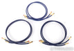 Audioquest Quartz X3 RCA Cables; Set of Six 1m Interconnects; Three Pairs