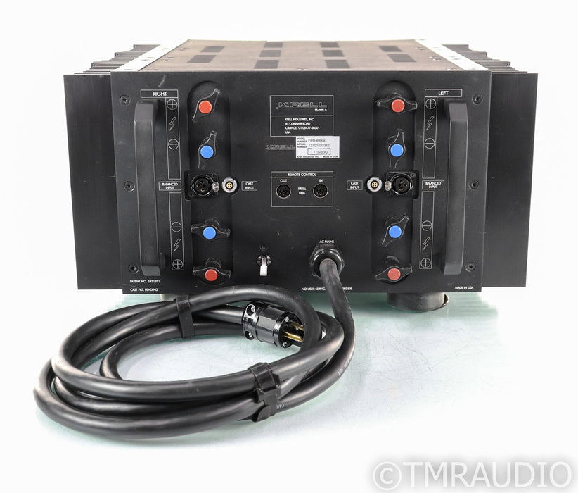 Krell FPB-400cx Stereo Power Amplifier; 400-CX; CAST; Factory Refreshed