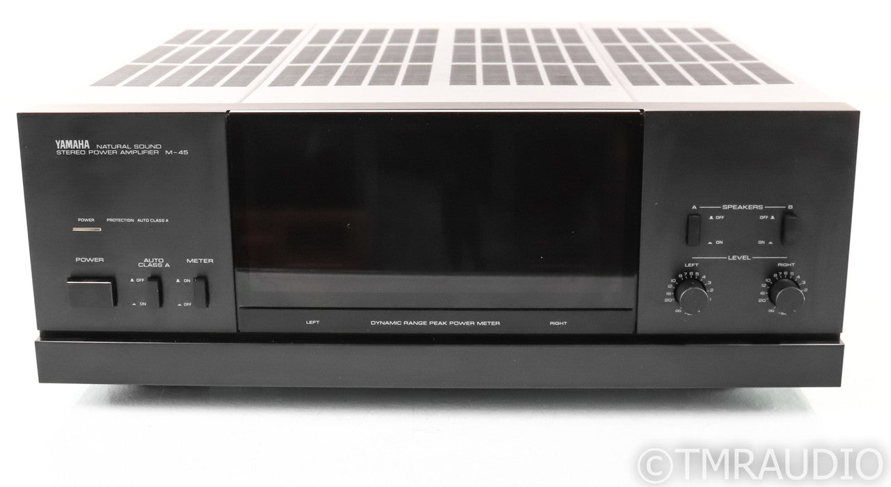 Yamaha Natural Sound M-45 Vintage Stereo Power Amplifier; NS-M45; Black