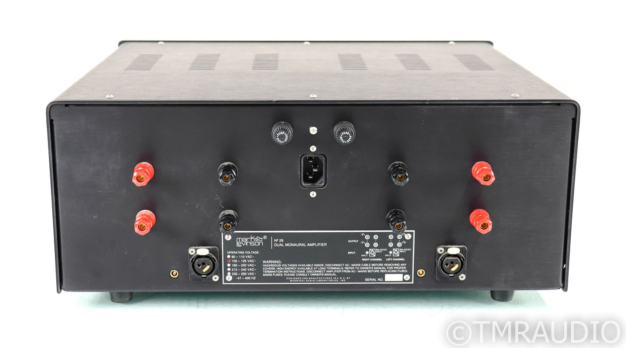 Mark Levinson No. 29 Stereo Power Amplifier; Black; No.29