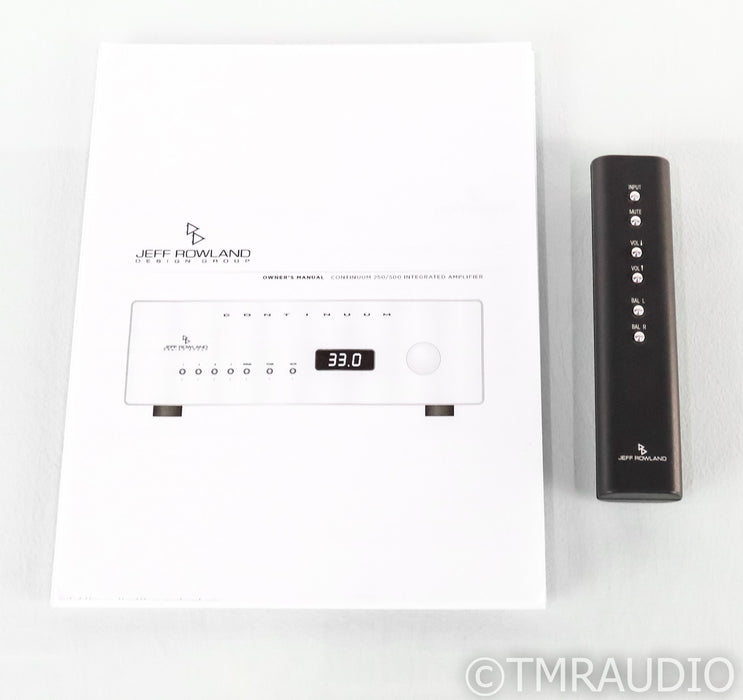 Jeff Rowland Continuum 500 Stereo Integrated Amplifier; Remote