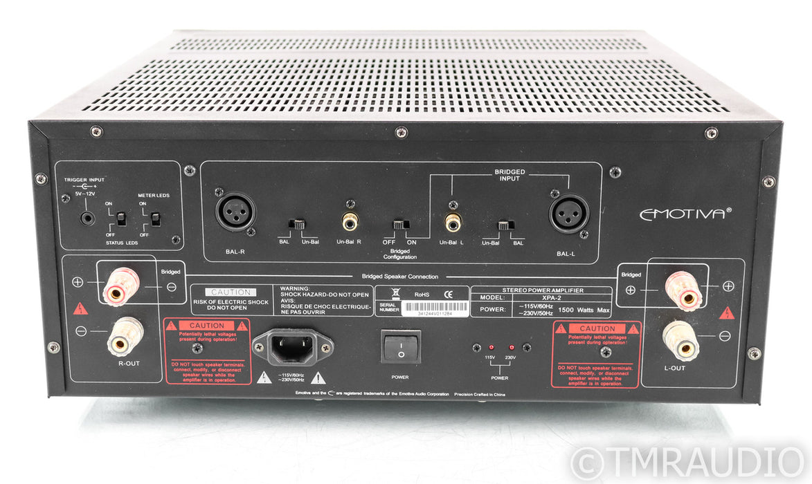 Emotiva XPA-2 Gen 1 Stereo Power Amplifier; Black