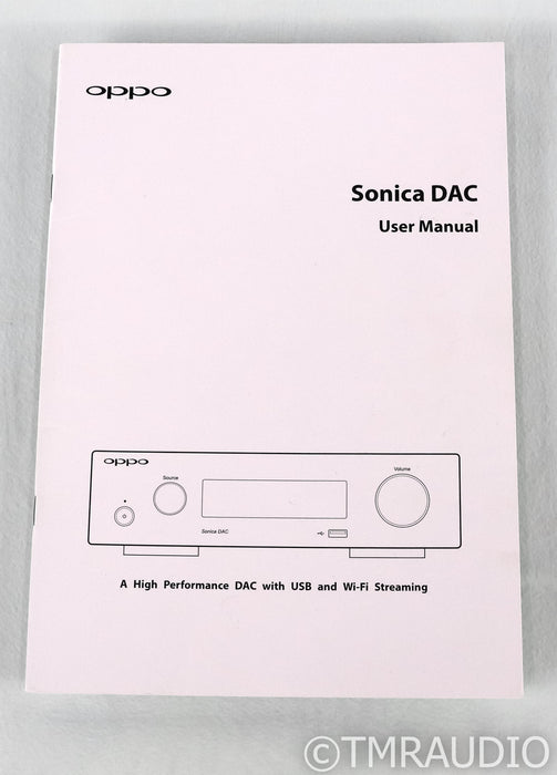 Oppo Sonica SDAC-3 DAC; D/A Converter; SDAC3; Black
