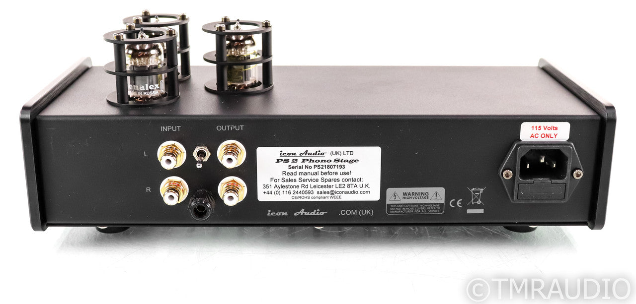 Icon Audio PS2 MM Tube Phono Preamplifier; Black; Gold Lion Tubes