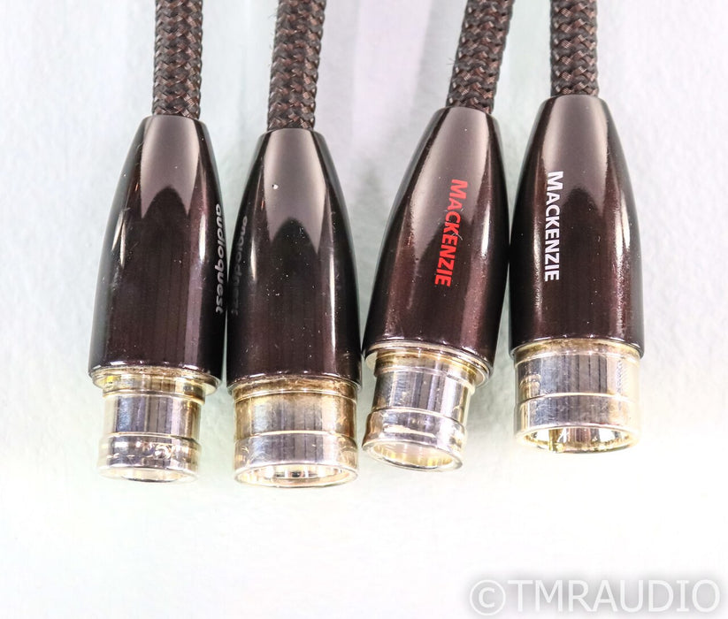 AudioQuest Mackenzie XLR Cables; 1m Pair Balanced Interconnects (One Slightly Longer)