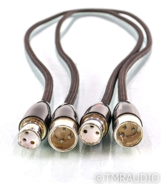 AudioQuest Mackenzie XLR Cables; 1m Pair Balanced Interconnects (One Slightly Longer)