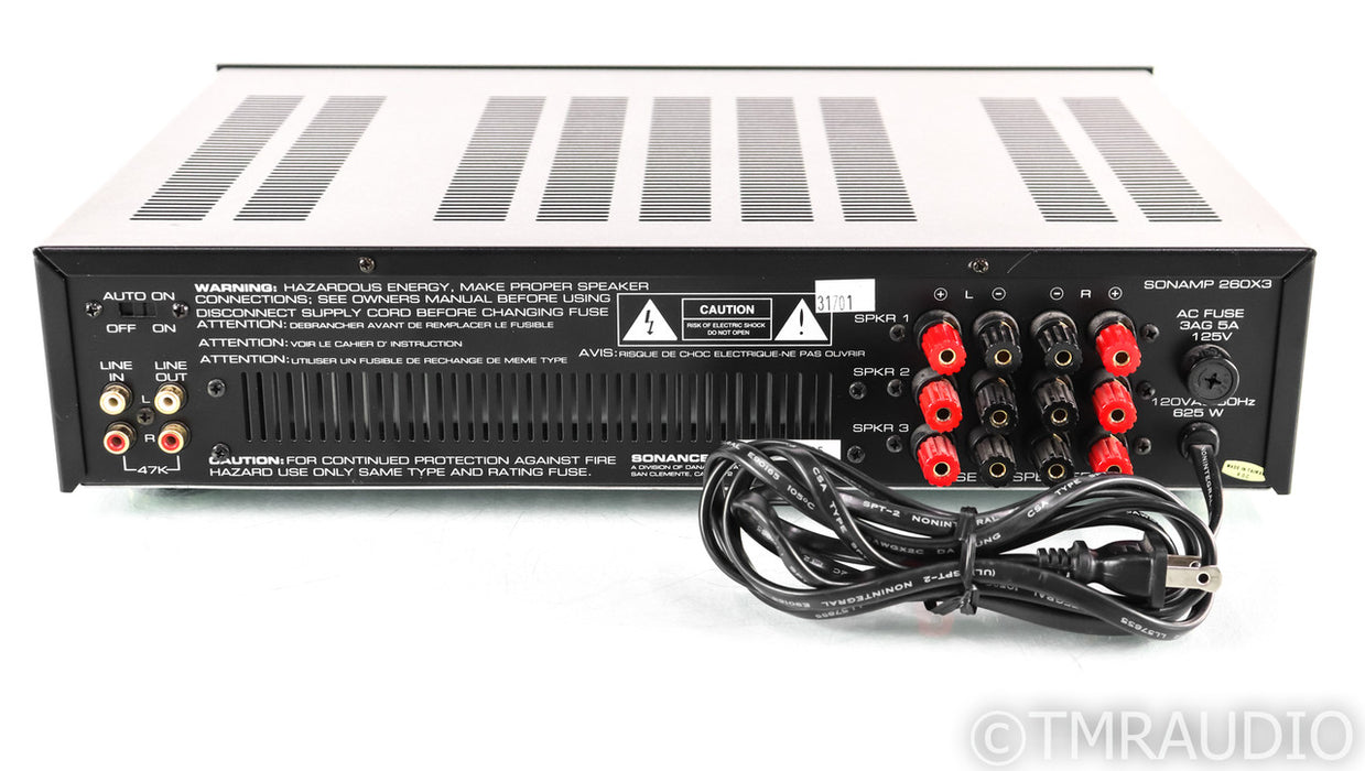 Sonance Sonamp 260x3 Zone Power Amplifier; 3 Room; Stereo