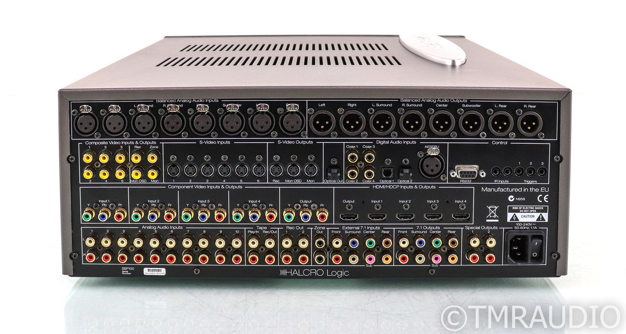 Halcro Logic SSP100 7.1 Channel Home Theater Processor; DTS (No Remote)
