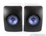 KEF LS50W Wireless Bookshelf Speakers; LS-50W Gloss Black/Blue