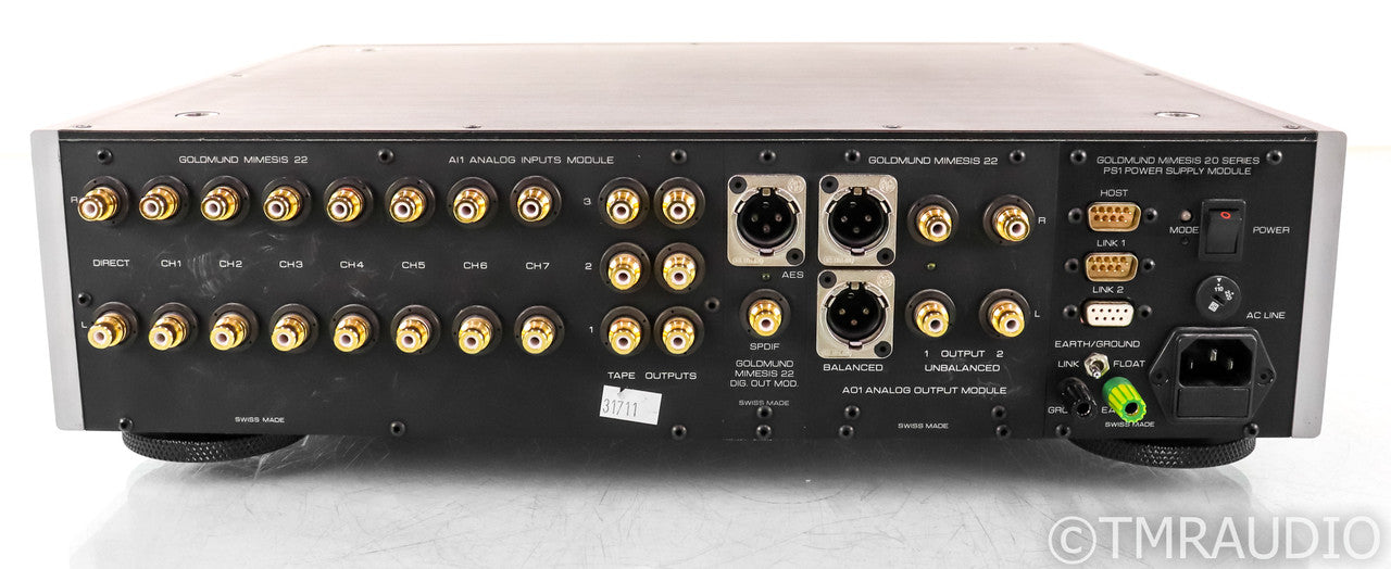 Goldmund Mimesis 22 Stereo Preamplifier; Silver (No Remote)