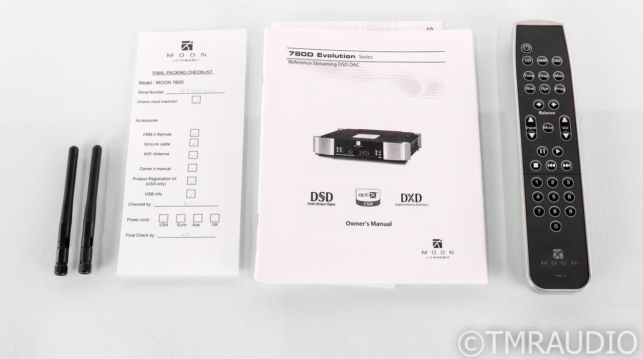Simaudio Moon 780D V2 DAC; D/A Converter; Network Streamer; Warranty