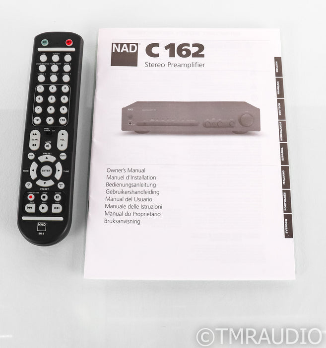 NAD C162 Stereo Preamplifier; C-162; MM / MC Phono; Remote