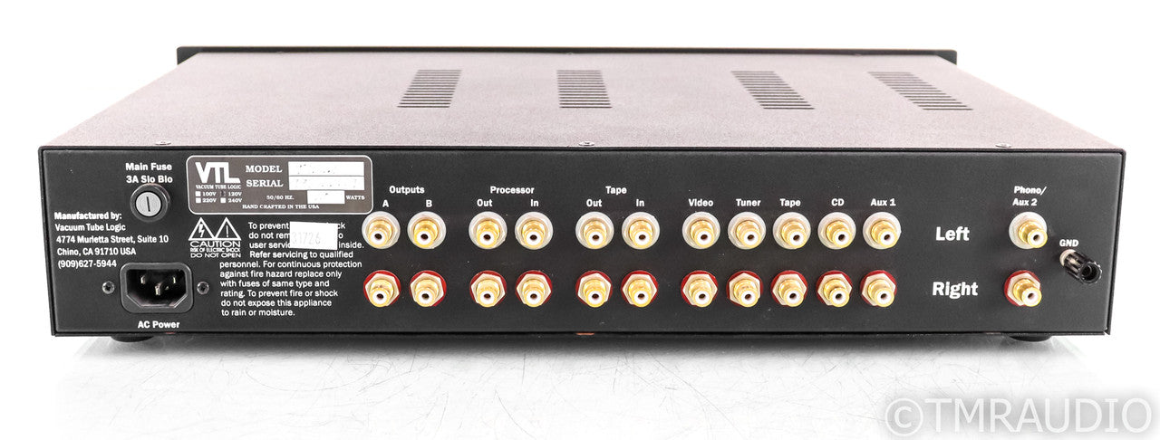 VTL TL2.5 Stereo Tube Preamplifier; TL-2.5; Remote; Refreshed - Excellent