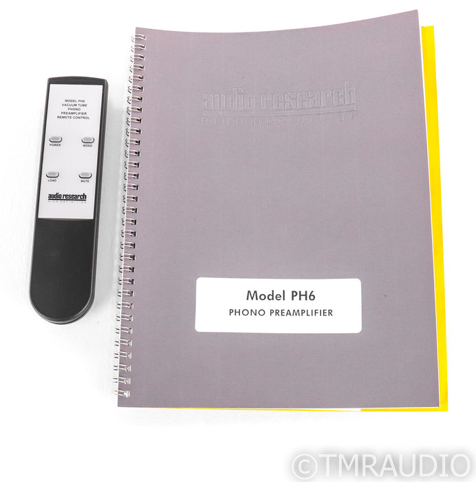 Audio Research PH6 MM / MC Tube Hybrid Phono Preamplifier; Silver; PH-6