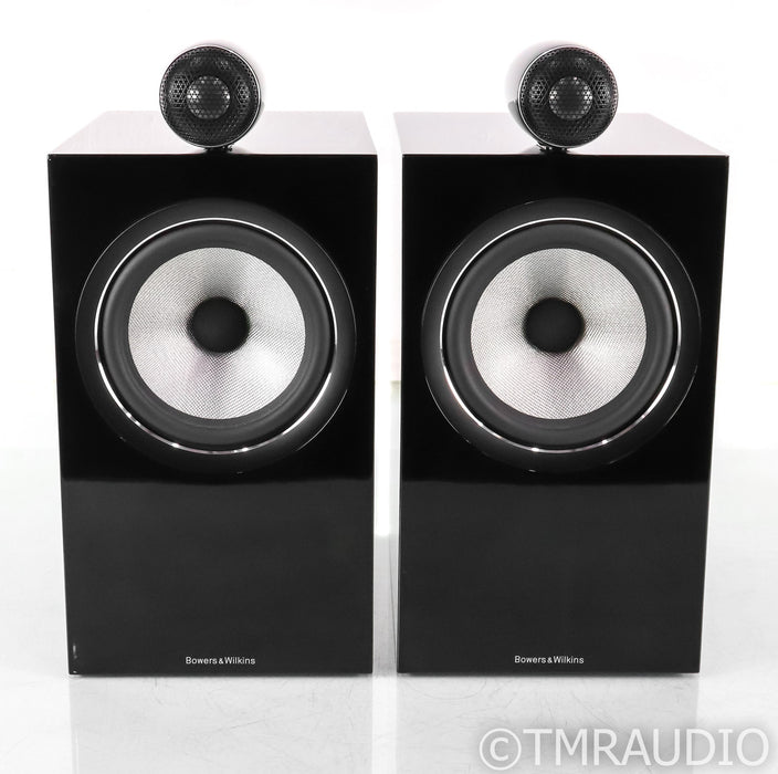 B&W 705 S2 Bookshelf Speakers; Gloss Black Pair