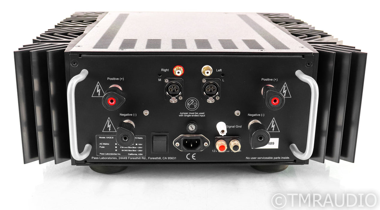 Pass Labs XA30.8 Stereo Power Amplifier; XA-30.8; Synergistic Orange Fuse