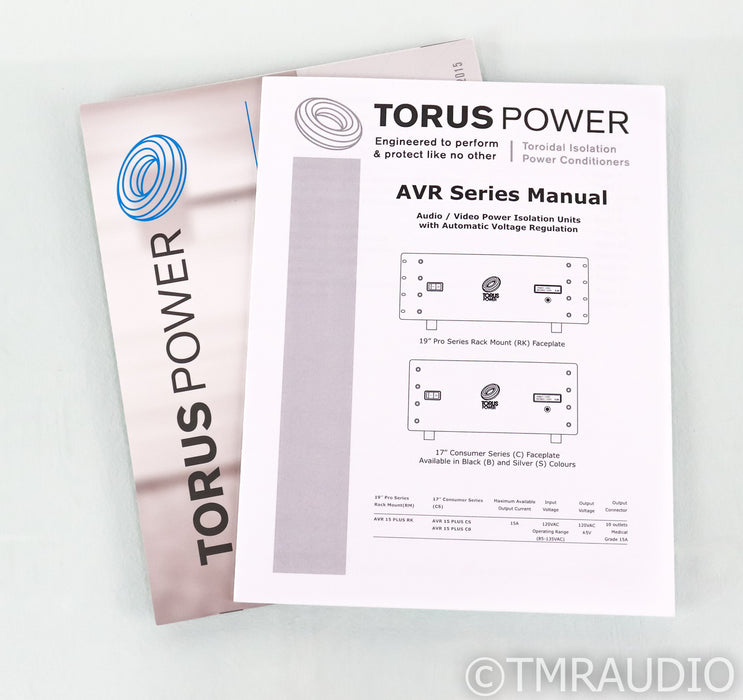 Torus Power AVR-15 Plus AC Power Line Conditioner; AVR15+