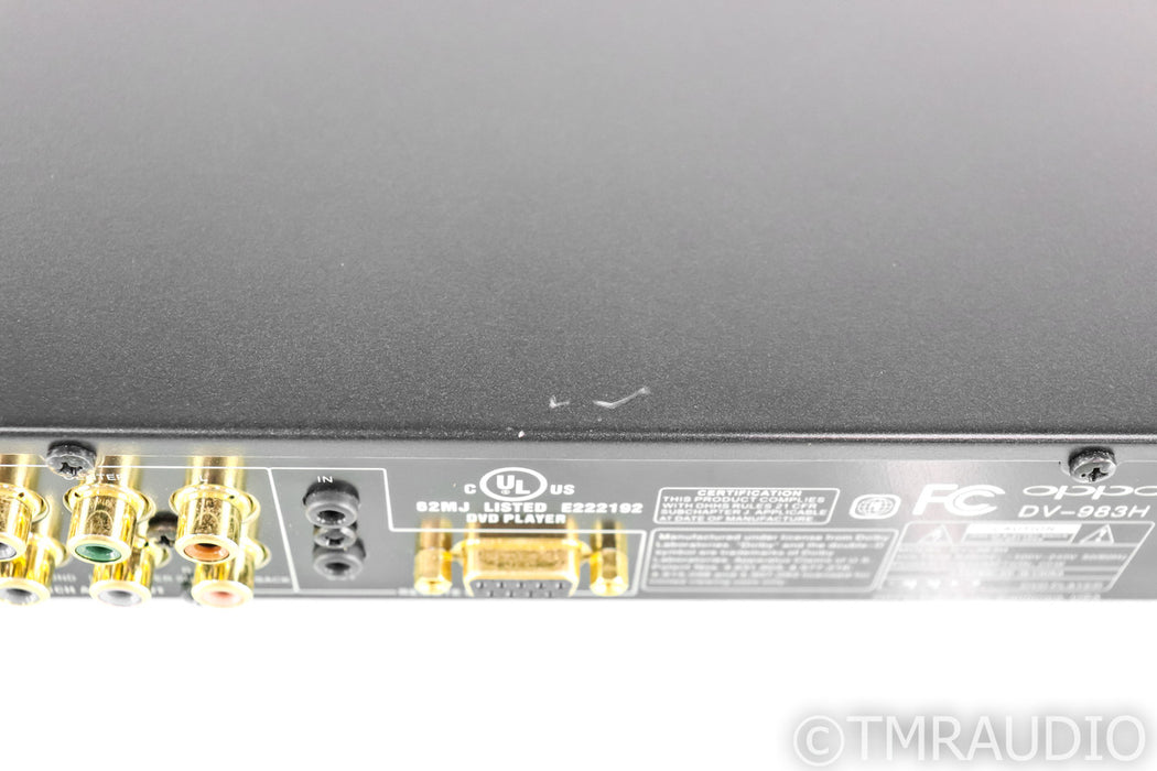 Oppo DV-983H DVD / SACD / CD Player; DV983H; Remote