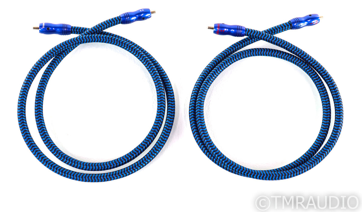 AudioQuest Diamondback RCA Cables; 1m Pair Interconnects