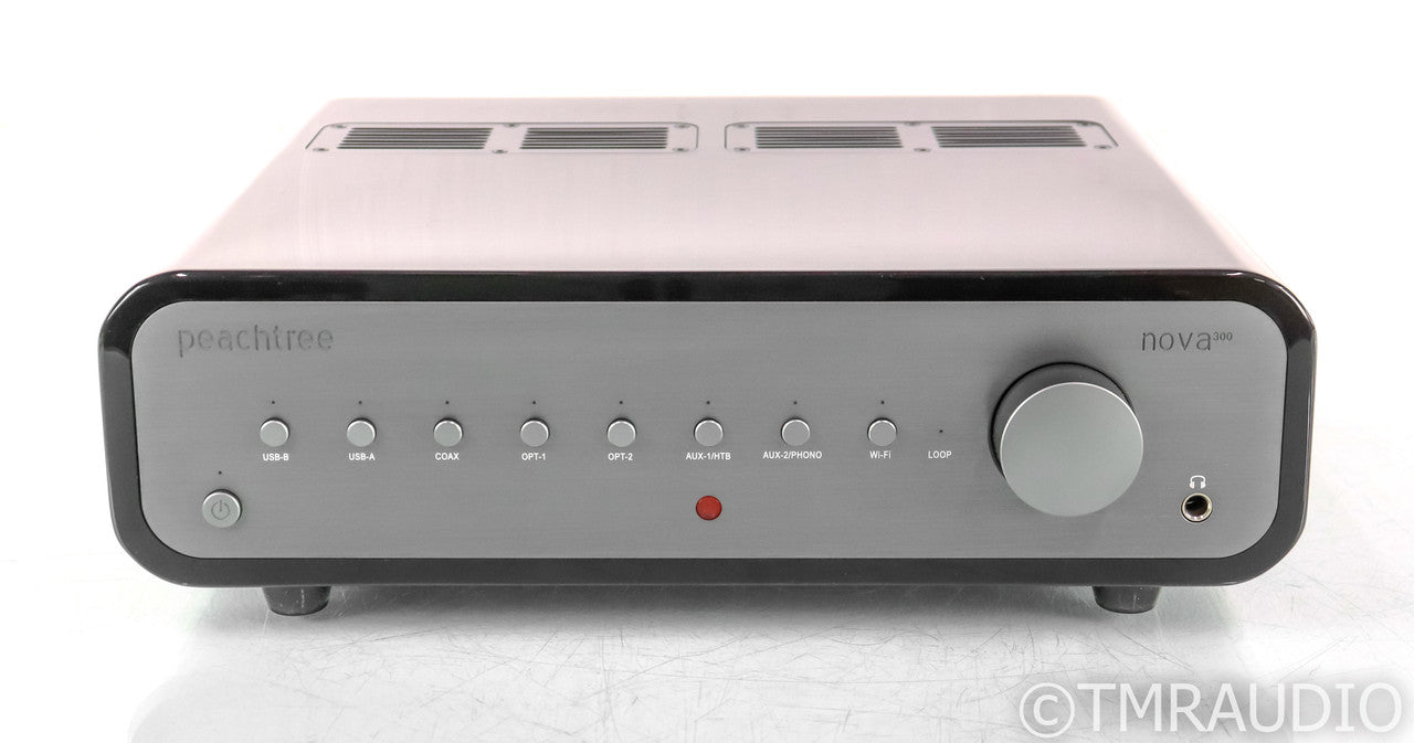 Peachtree Audio Nova300 Stereo Integrated Amplifier; DAC; MM Phono; Piano Black