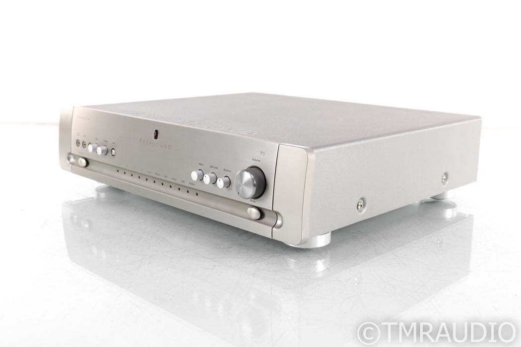 Parasound Halo P5 Stereo Preamplifier; DAC; USB; MM / MC Phono; Silver