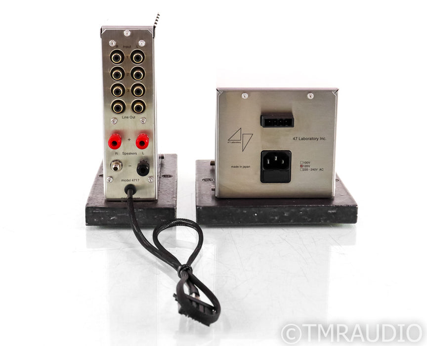 47 Laboratory Shigaraki Model 4717 Stereo Integrated Amplifier; (Missing 1 Lug)