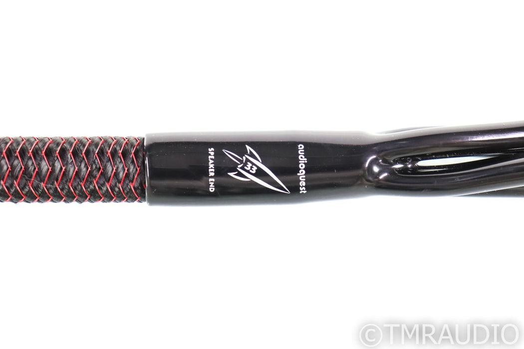 AudioQuest Rocket 33 Bi-Wire Speaker Cable; 3m Pair; Silver Terminations