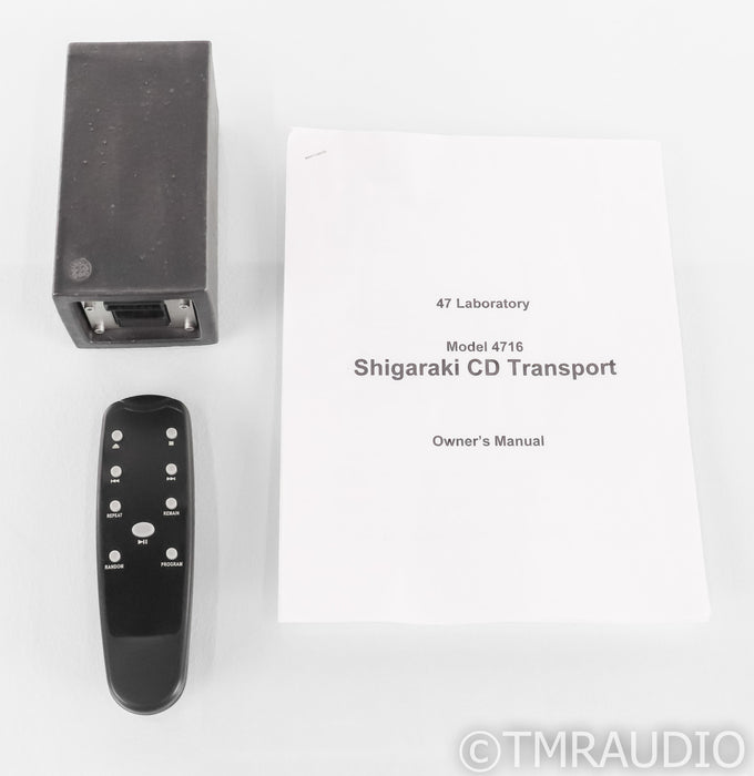 47 Laboratory Shigaraki Model 4716 CD Transport; Silver; Remote