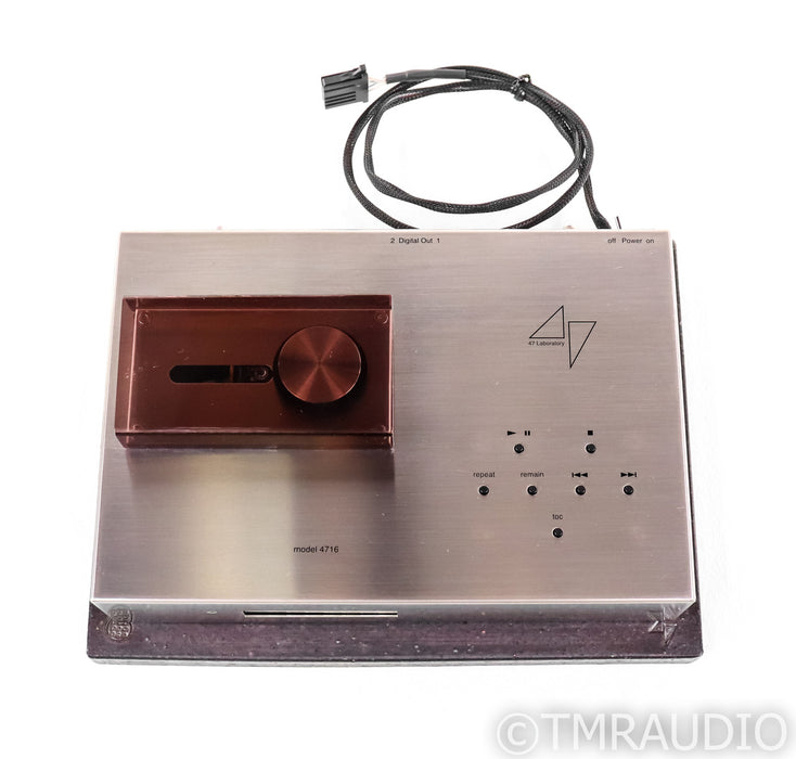 47 Laboratory Shigaraki Model 4716 CD Transport; Silver; Remote
