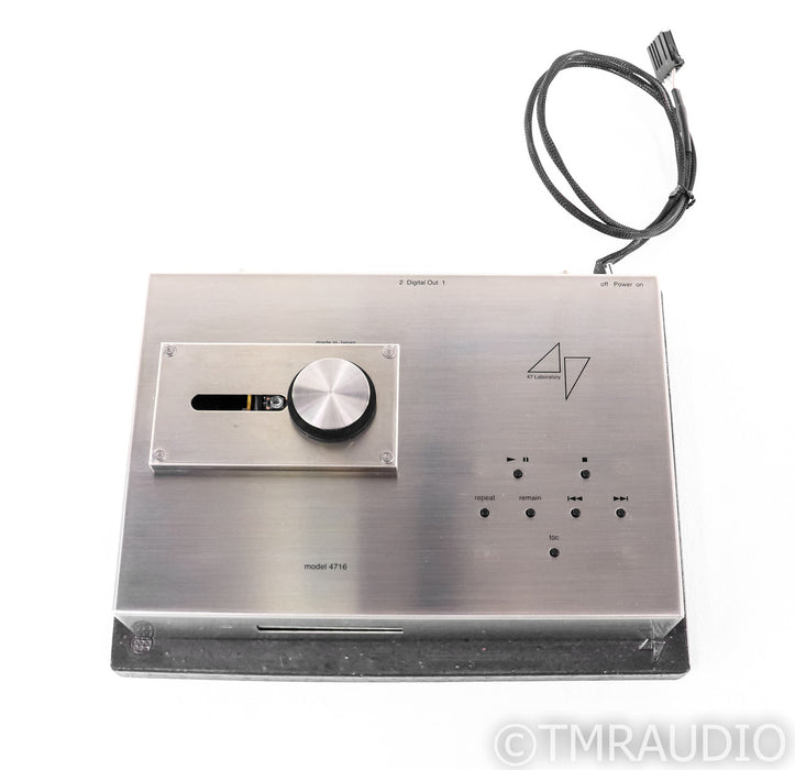 47 Laboratory Shigaraki Model 4716 CD Transport; Silver; Remote